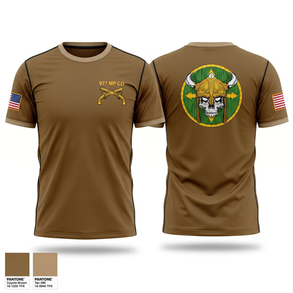 Old School Cotton Feel Shirt, 977 MP CO, Army, Teamtime, Team time, sublimation, custom sports apparel, team uniforms, spirit wear, spiritwear, sports uniforms, custom shirts, team store, custom team store, fundraiser sports, apparel fundraiser