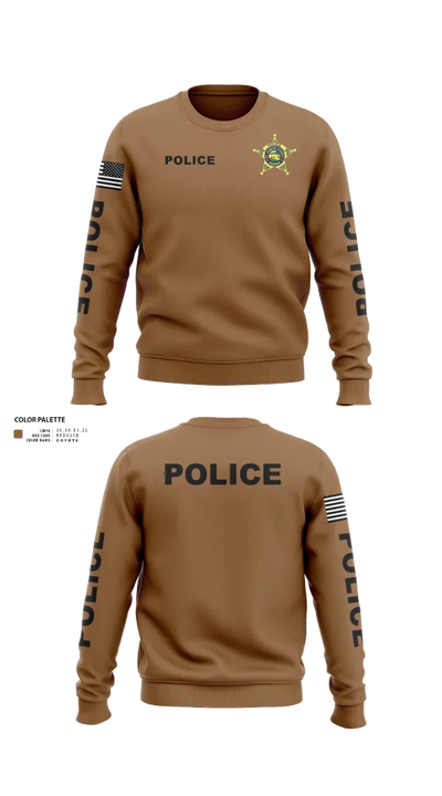 St. Joseph County Police Department 17172359 Crew Neck Sweatshirt - 81