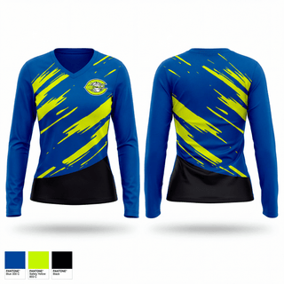 Womens Long Sleeve Vneck Shirt, Charlotte Crushers, Baseball, Teamtime, Team time, sublimation, custom sports apparel, team uniforms, spirit wear, spiritwear, sports uniforms, custom shirts, team store, custom team store, fundraiser sports, apparel fundraiser