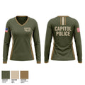 Capitol Police Women's Long Sleeve V-neck Shirt - 1