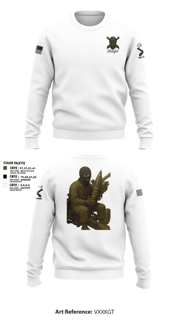 Crew Neck Sweatshirt, Hateful Hotel 2nd Plt, , Teamtime, Team time, sublimation, custom sports apparel, team uniforms, spirit wear, spiritwear, sports uniforms, custom shirts, team store, custom team store, fundraiser sports, apparel fundraiser