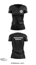 Burleson Police Department Crisis Negotiation Team  Women's Short Sleeve V-neck Shirt - 2