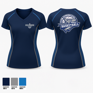 Womens Short Sleeve Vneck Shirt, team name, Women's Basketball, Teamtime, Team time, sublimation, custom sports apparel, team uniforms, spirit wear, spiritwear, sports uniforms, custom shirts, team store, custom team store, fundraiser sports, apparel fundraiser