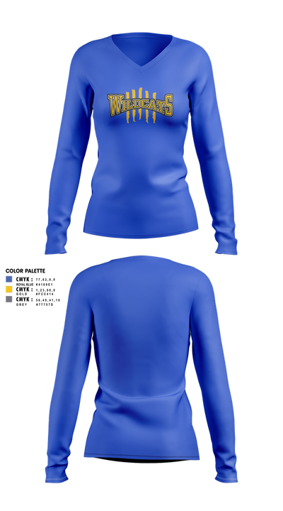 Richwoods Cheer Women's Long Sleeve V-neck Shirt - 3 (1)