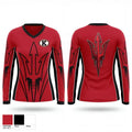 Kathleen Red Devils 47760054 Women's Long Sleeve V-neck Shirt - 1