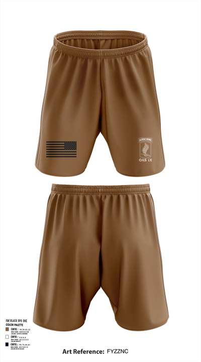 173RD ABN 21007449 Athletic Shorts With Pockets - 102