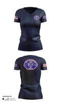 EUPORA POLICE DEPARTMENT Women's Short Sleeve V-neck Shirt - 21
