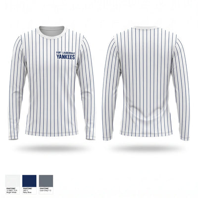 Fort Lauderdale Yankees Long Sleeve Performance Shirt - 1