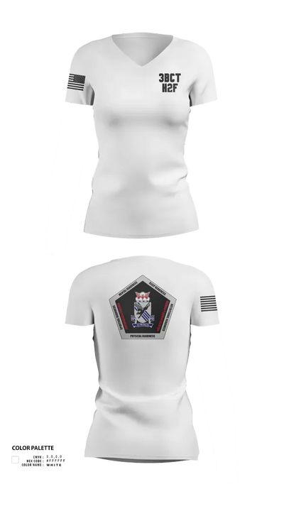 3BCT H2F 56762054 Women's Short Sleeve V-neck Shirt - 152