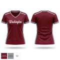 Washington high school (Kansas city ks Women's Short Sleeve V-neck Shirt - 1