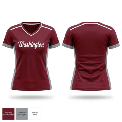 Washington high school (Kansas city ks Women's Short Sleeve V-neck Shirt - 1