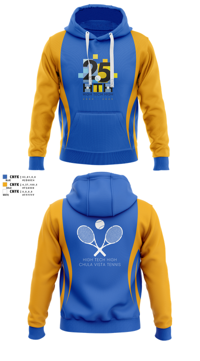 High Tech High - Chula Vista Tennis 81859085 Hoodie - 3