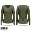 Pike Township Fire Marshal - Arson & Explosion Unit Women's Long Sleeve V-neck Shirt - 1