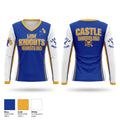 Castle Lady Knights Women's Long Sleeve V-neck Shirt - 1