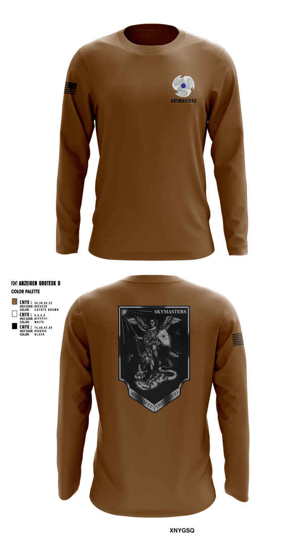 Long Sleeve Performance Shirt, 1-222 Aviaition Regiment, Army, Teamtime, Team time, sublimation, custom sports apparel, team uniforms, spirit wear, spiritwear, sports uniforms, custom shirts, team store, custom team store, fundraiser sports, apparel fundraiser