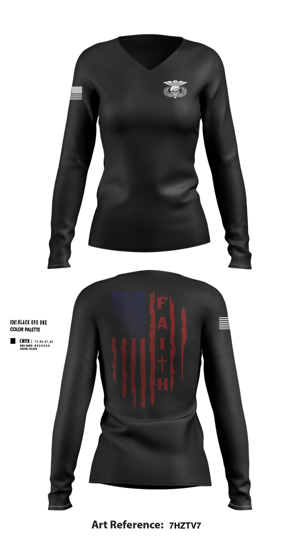 Womens Long Sleeve Vneck Shirt, Rigger, Army, Teamtime, Team time, sublimation, custom sports apparel, team uniforms, spirit wear, spiritwear, sports uniforms, custom shirts, team store, custom team store, fundraiser sports, apparel fundraiser