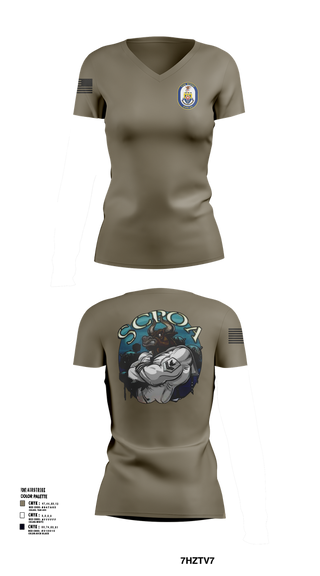 Womens Short Sleeve Vneck Shirt, Scpoa, Navy, Teamtime, Team time, sublimation, custom sports apparel, team uniforms, spirit wear, spiritwear, sports uniforms, custom shirts, team store, custom team store, fundraiser sports, apparel fundraiser