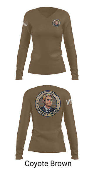 Womens Long Sleeve Vneck Shirt, U.S Army memes, , Teamtime, Team time, sublimation, custom sports apparel, team uniforms, spirit wear, spiritwear, sports uniforms, custom shirts, team store, custom team store, fundraiser sports, apparel fundraiser