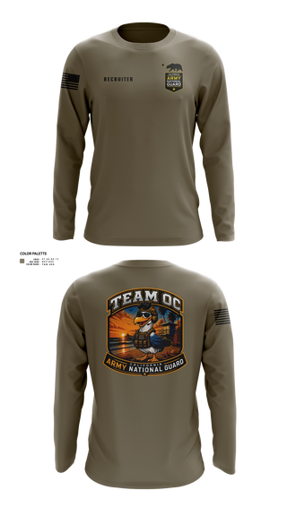 Long Sleeve Performance Shirt, TEAM OC, National Guard, Teamtime, Team time, sublimation, custom sports apparel, team uniforms, spirit wear, spiritwear, sports uniforms, custom shirts, team store, custom team store, fundraiser sports, apparel fundraiser