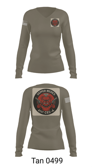 Womens Long Sleeve Vneck Shirt, 41 CEC-A, , Teamtime, Team time, sublimation, custom sports apparel, team uniforms, spirit wear, spiritwear, sports uniforms, custom shirts, team store, custom team store, fundraiser sports, apparel fundraiser