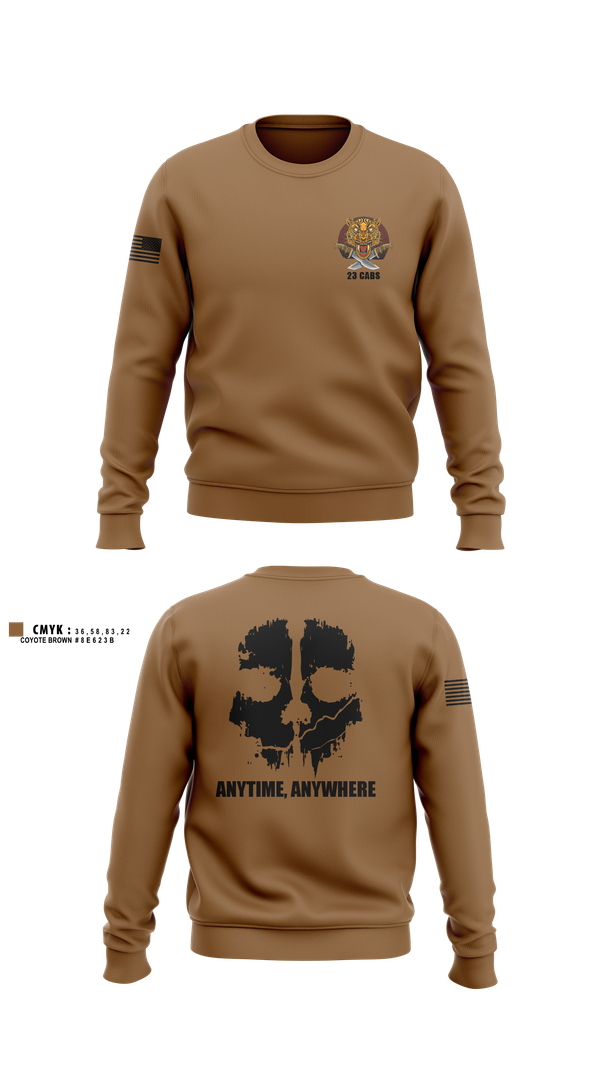 Crew Neck Sweatshirt, 23 CABS, , Teamtime, Team time, sublimation, custom sports apparel, team uniforms, spirit wear, spiritwear, sports uniforms, custom shirts, team store, custom team store, fundraiser sports, apparel fundraiser