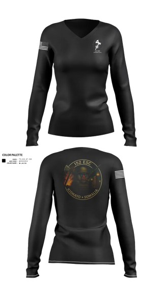 Womens Long Sleeve Vneck Shirt, 152 ESC, , Teamtime, Team time, sublimation, custom sports apparel, team uniforms, spirit wear, spiritwear, sports uniforms, custom shirts, team store, custom team store, fundraiser sports, apparel fundraiser