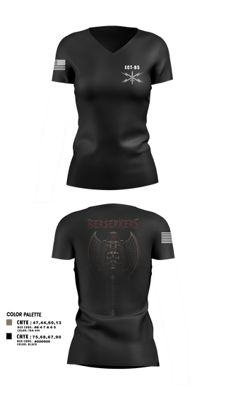 Womens Short Sleeve Vneck Shirt, 11th Cyber BN, Army, Teamtime, Team time, sublimation, custom sports apparel, team uniforms, spirit wear, spiritwear, sports uniforms, custom shirts, team store, custom team store, fundraiser sports, apparel fundraiser