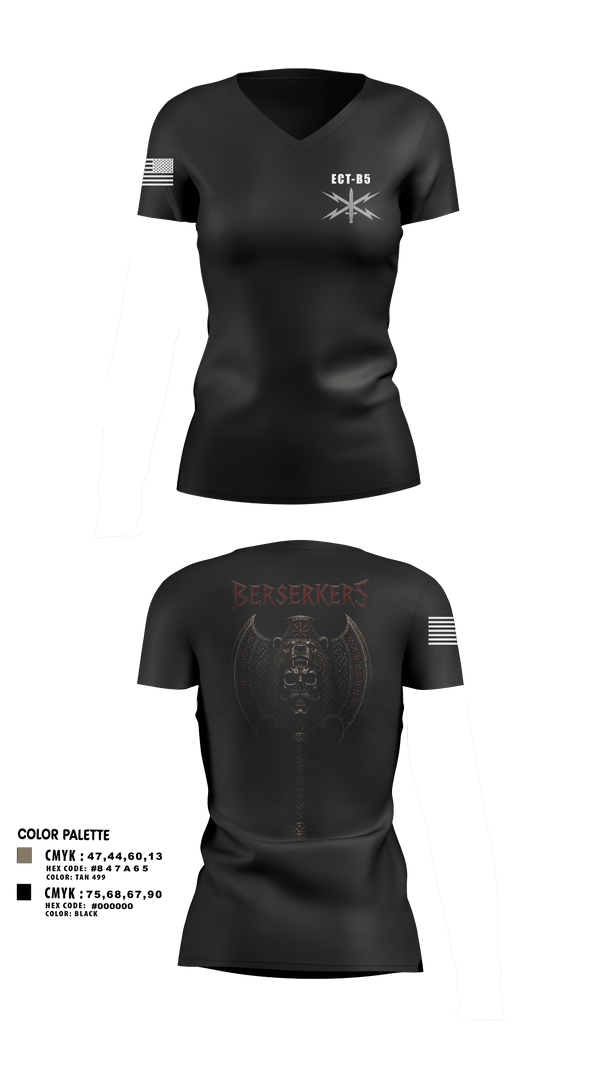 Womens Short Sleeve Vneck Shirt, 11th Cyber BN, Army, Teamtime, Team time, sublimation, custom sports apparel, team uniforms, spirit wear, spiritwear, sports uniforms, custom shirts, team store, custom team store, fundraiser sports, apparel fundraiser