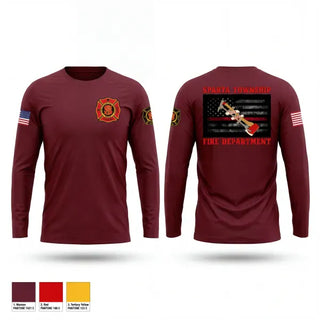 Long Sleeve Performance Shirt, Sparta Township Fire Department, Fire Department, Teamtime, Team time, sublimation, custom sports apparel, team uniforms, spirit wear, spiritwear, sports uniforms, custom shirts, team store, custom team store, fundraiser sports, apparel fundraiser