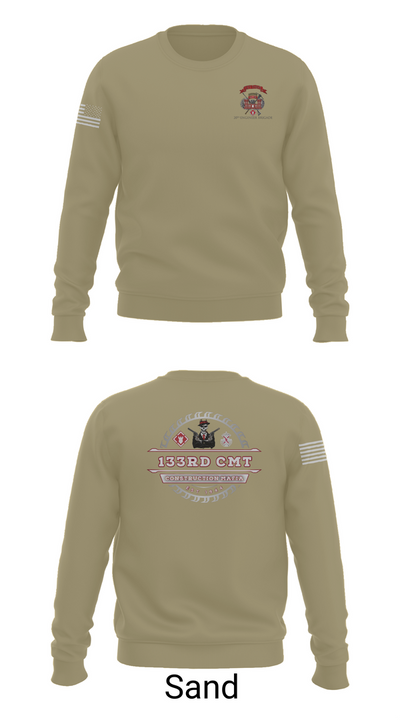 133rd Construction Management Team 6811495 Crew Neck Sweatshirt - 85
