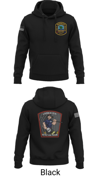 Hoodie, 814 truck, Fire Department, Teamtime, Team time, sublimation, custom sports apparel, team uniforms, spirit wear, spiritwear, sports uniforms, custom shirts, team store, custom team store, fundraiser sports, apparel fundraiser