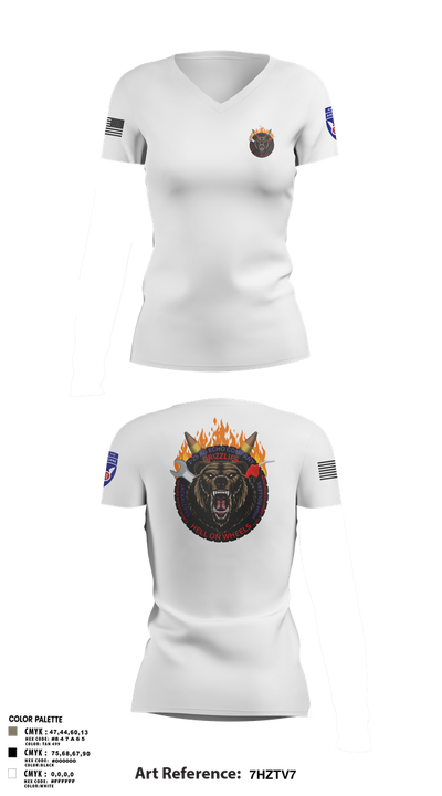 E co 1/25 4146050 Women's Short Sleeve V-neck Shirt - 2