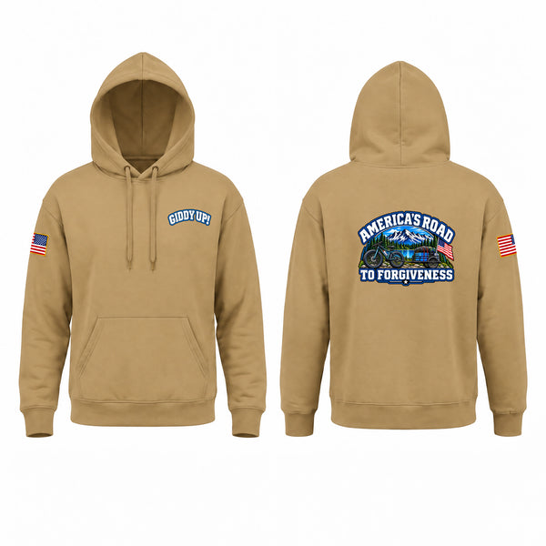 Hoodie, America’s Road to Forgiveness, Army, Teamtime, Team time, sublimation, custom sports apparel, team uniforms, spirit wear, spiritwear, sports uniforms, custom shirts, team store, custom team store, fundraiser sports, apparel fundraiser