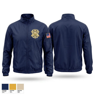 Windbreaker, Porterville College Police Academy, Police, Teamtime, Team time, sublimation, custom sports apparel, team uniforms, spirit wear, spiritwear, sports uniforms, custom shirts, team store, custom team store, fundraiser sports, apparel fundraiser