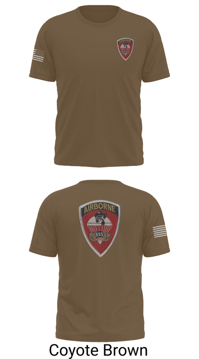 101st Airborne 37445934 Old School Cotton Feel Shirt - 10