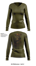 1776 Military Police Company 76932134 Women's Long Sleeve V-neck Shirt - 8