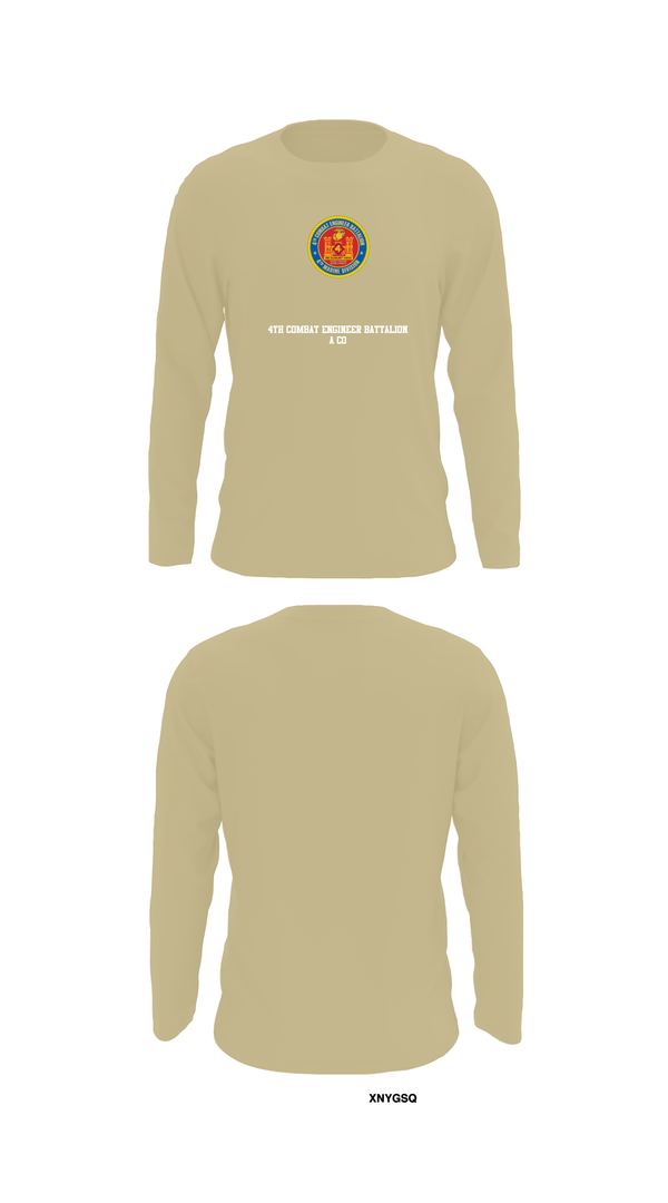 Long Sleeve Performance Shirt, 4th Combat Engineer Battalion A Co, Marines, Teamtime, Team time, sublimation, custom sports apparel, team uniforms, spirit wear, spiritwear, sports uniforms, custom shirts, team store, custom team store, fundraiser sports, apparel fundraiser