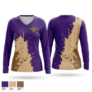 Womens Long Sleeve Vneck Shirt, Beyond The Gap Homeless & Outreach Center, , Teamtime, Team time, sublimation, custom sports apparel, team uniforms, spirit wear, spiritwear, sports uniforms, custom shirts, team store, custom team store, fundraiser sports, apparel fundraiser
