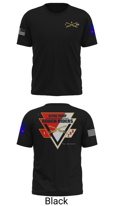 A Troop, 1st squadron-299th Calvary Regiment 70291790 Old School Cotton Feel Shirt - 30