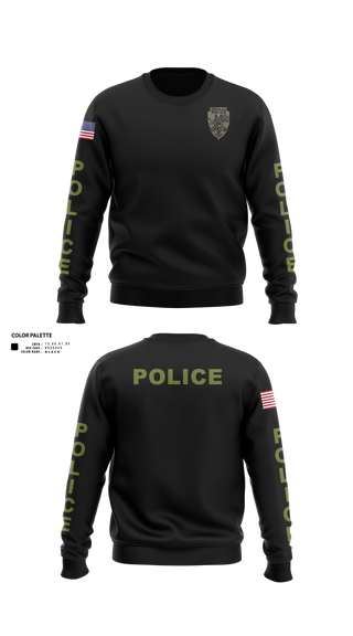 Crew Neck Sweatshirt, Peebles Police Department, Police, Teamtime, Team time, sublimation, custom sports apparel, team uniforms, spirit wear, spiritwear, sports uniforms, custom shirts, team store, custom team store, fundraiser sports, apparel fundraiser