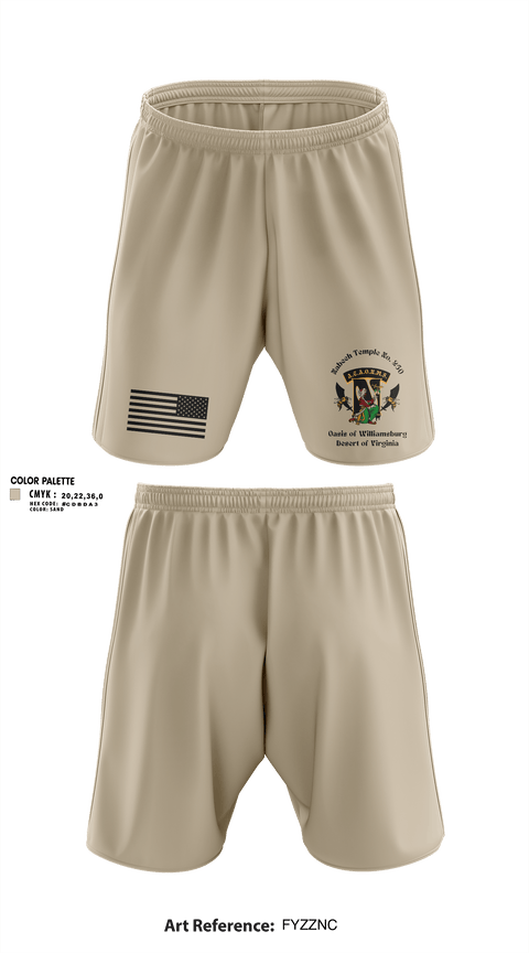 Athletic Shorts With Pockets, Nabeeh Temple #260, Army, Teamtime, Team time, sublimation, custom sports apparel, team uniforms, spirit wear, spiritwear, sports uniforms, custom shirts, team store, custom team store, fundraiser sports, apparel fundraiser