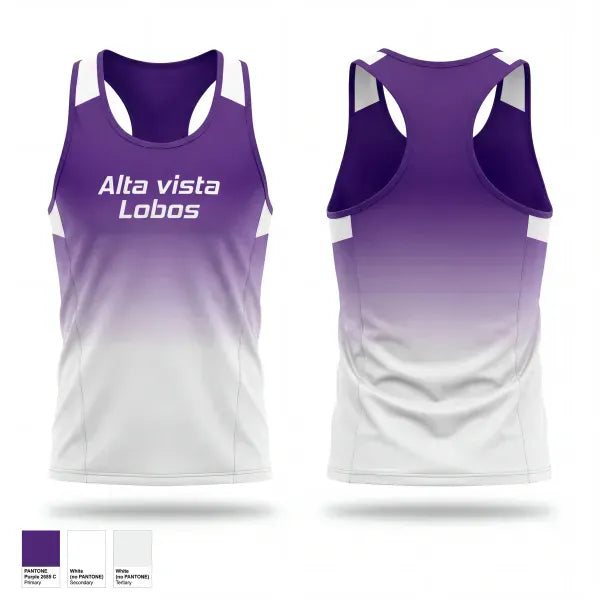 Mens Track Singlet, Alta vista Lobos, Track & Field, Teamtime, Team time, sublimation, custom sports apparel, team uniforms, spirit wear, spiritwear, sports uniforms, custom shirts, team store, custom team store, fundraiser sports, apparel fundraiser