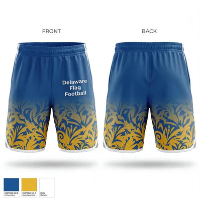 Delaware Flag Football 67220751 Athletic Shorts With Pockets - 1