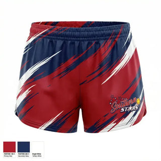 Womens Shorts, Southern Stars, Softball, Teamtime, Team time, sublimation, custom sports apparel, team uniforms, spirit wear, spiritwear, sports uniforms, custom shirts, team store, custom team store, fundraiser sports, apparel fundraiser