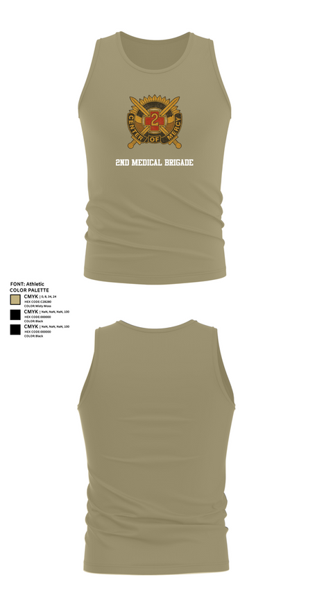 Tank Top, 2nd Medical Brigade, , Teamtime, Team time, sublimation, custom sports apparel, team uniforms, spirit wear, spiritwear, sports uniforms, custom shirts, team store, custom team store, fundraiser sports, apparel fundraiser