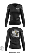 Bravo Company 532ND Military Battalion 93825849 Women's Long Sleeve V-neck Shirt - 101