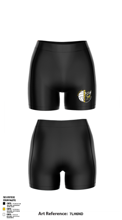 Fulton Hornets Volleyball 2109718 Women's Compression Shorts - 3