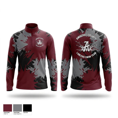 Amherst County High School Lancers Quarter Zip Jacket - 1