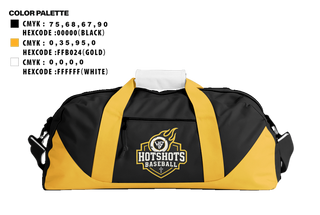 Duffle Bag, Hotshots1, Baseball, Teamtime, Team time, sublimation, custom sports apparel, team uniforms, spirit wear, spiritwear, sports uniforms, custom shirts, team store, custom team store, fundraiser sports, apparel fundraiser