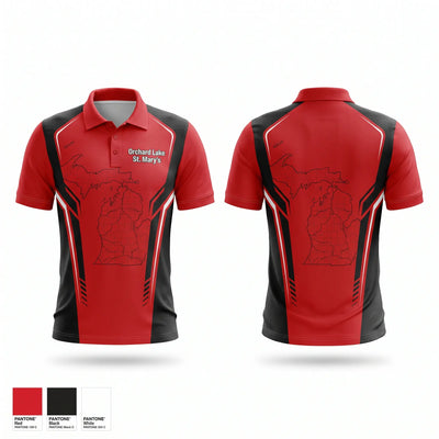 Orchard Lake St. Mary's Short Sleeve Performance Polo - 1